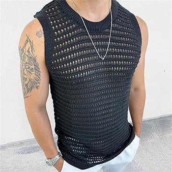UTPO 2024 Men's Stylish Sweater Vest Solid Color Casual Slim
